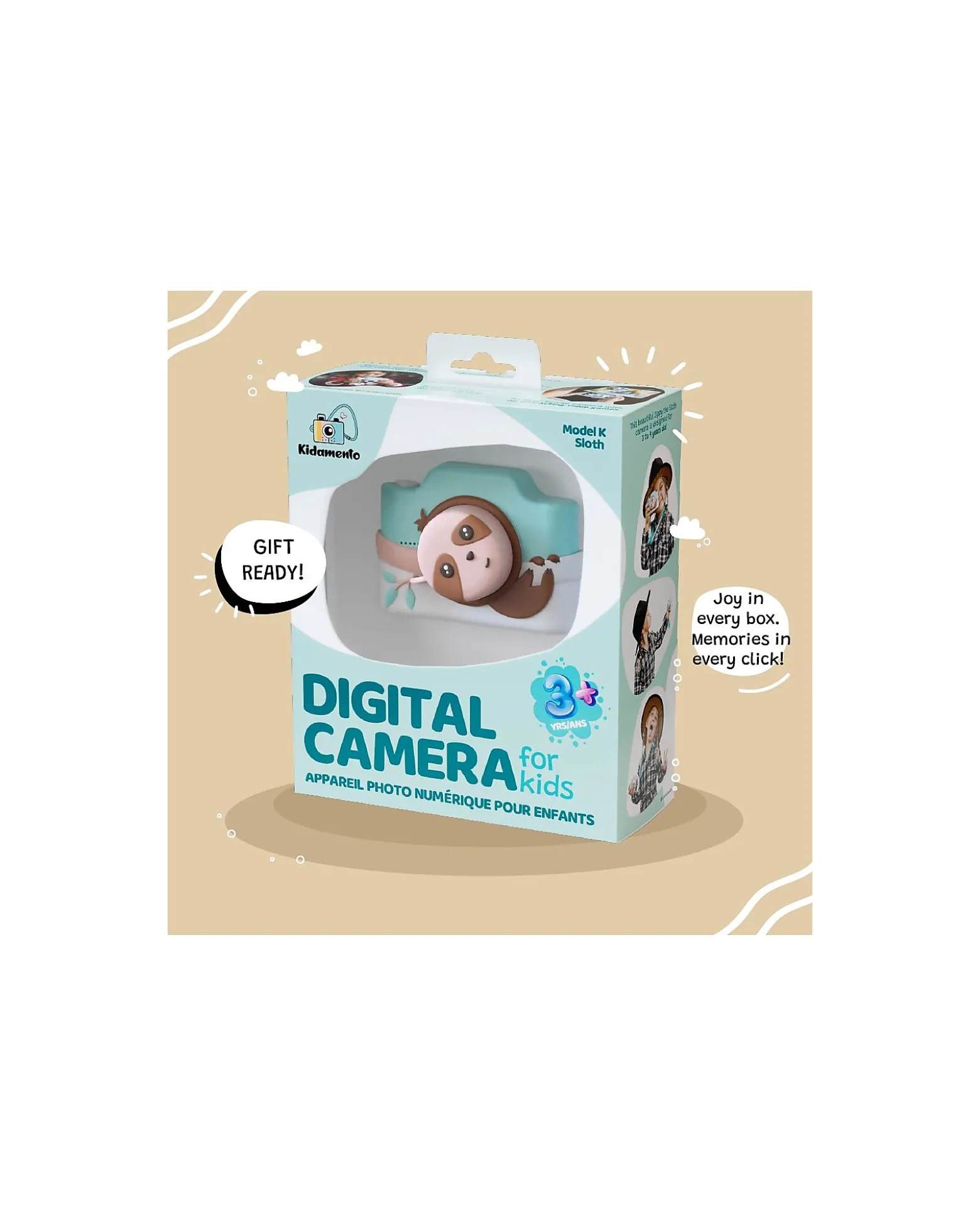 Fotocamera Digitale Touchscreen Kiimento - Zippy il Bradipo - Foto e Video - Dai 5 Anni