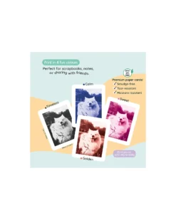Fotocamera Istantanea Digitale Kiimento - Menta - Stampa Ink-Free - Dai 8 Anni