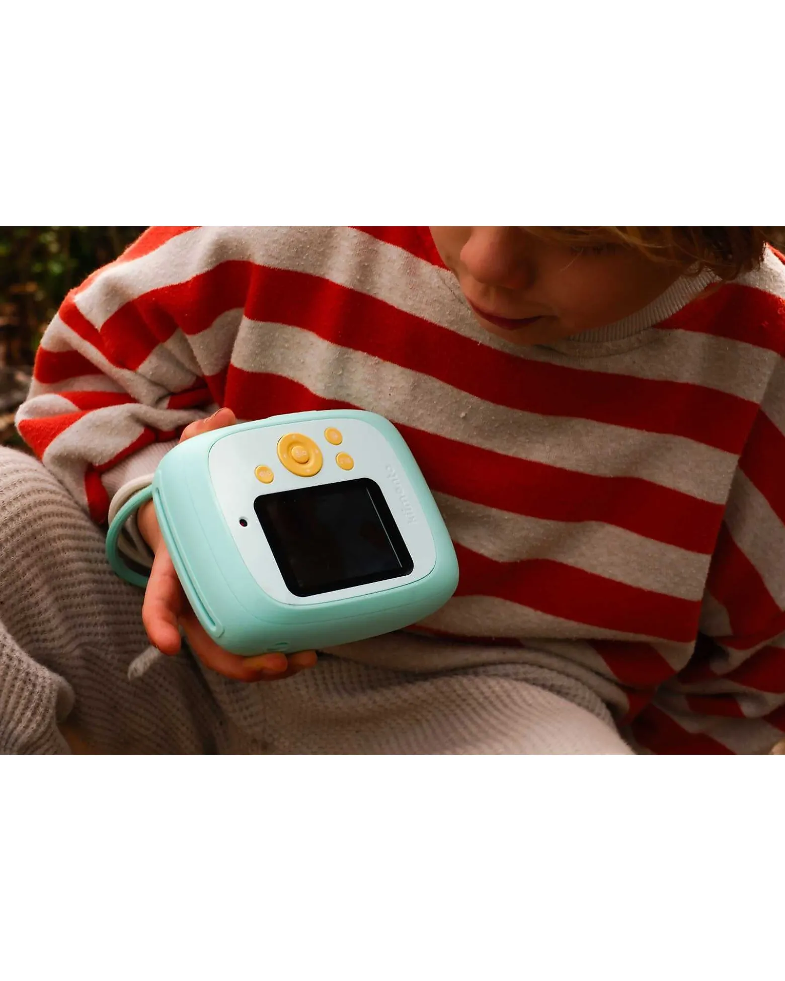 Fotocamera Istantanea Digitale Kiimento - Menta - Stampa Ink-Free - Dai 8 Anni