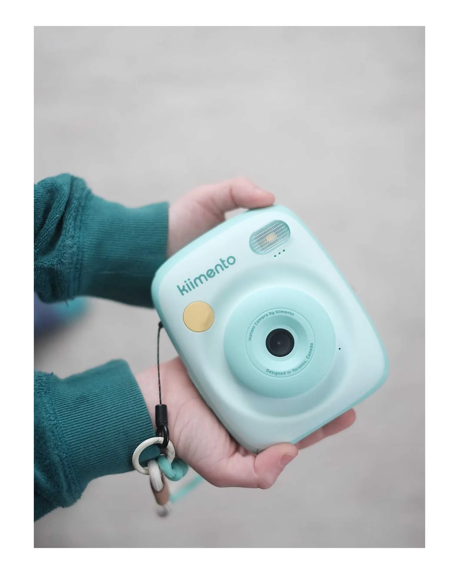 Fotocamera Istantanea Digitale Kiimento - Menta - Stampa Ink-Free - Dai 8 Anni