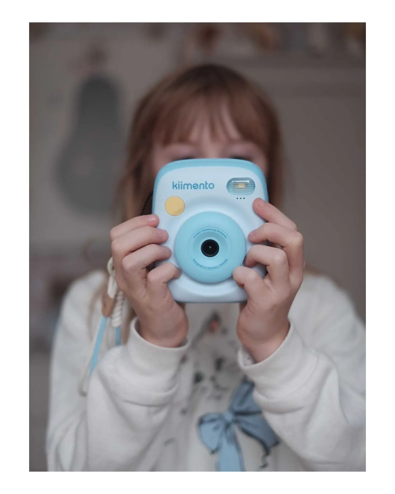 Fotocamera Istantanea Digitale Kiimento - Azzurro Cielo - Stampa Ink-Free - Dai 8 Anni