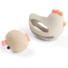 Gioco Multisensoriale 2-in-1 - Massaggiagengive e Sonaglio - Clucky - Sabbia - 3m+