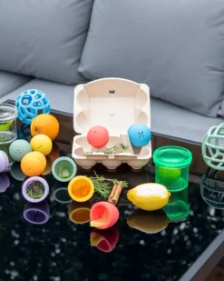 Gioco Uova Sensoriali - Arcobaleno - 6 Pezzi - Silicone Alimentare