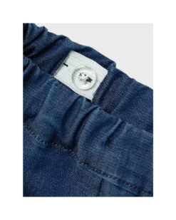 Jeans - Dark Blue Denim - Tasche Frontali con Volant e Ricamo