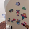 Lavagna Magnetica da Parete MagneKids™ - Casetta - 70x44 cm - Sabbia - Installazione Facile Senza Fori