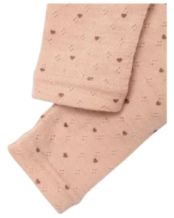 Leggings Slim Fit con Vita Elasticizzata - Rugby Tan - 100% Lana Merino
