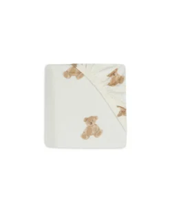 Lenzuolo con Angoli per Lettino - 60x120cm - Teddy Bear - Cotone