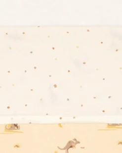 Lenzuolo per Lettino - 100% Cotone - Canguri e Dusty Dot - 120x150 cm