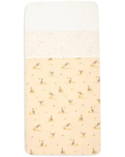 Lenzuolo per Lettino - 100% Cotone - Canguri e Dusty Dot - 120x150 cm