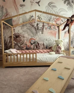 Letto Montessori Evolutivo Evi 4 in 1 - 200x90 cm - Tutto incluso - dalla Nascita a 99 anni