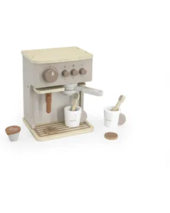 Macchina da Caffe Giocattolo in Legno FSC - Beige - 3+ anni