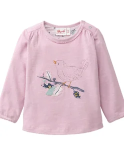 Maglia a Maniche Lunghe - Malva - in Cotone Organico - Certificato GOTS