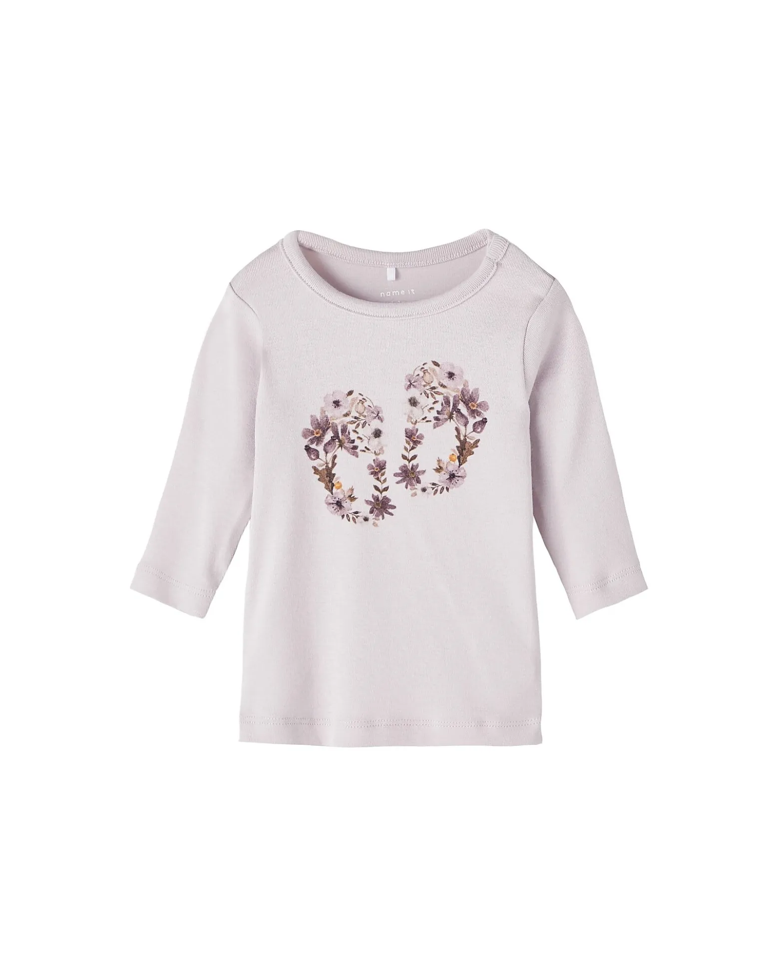 Maglia Manica Lunga con Stampa - Orchid Hush - Cotone Bio
