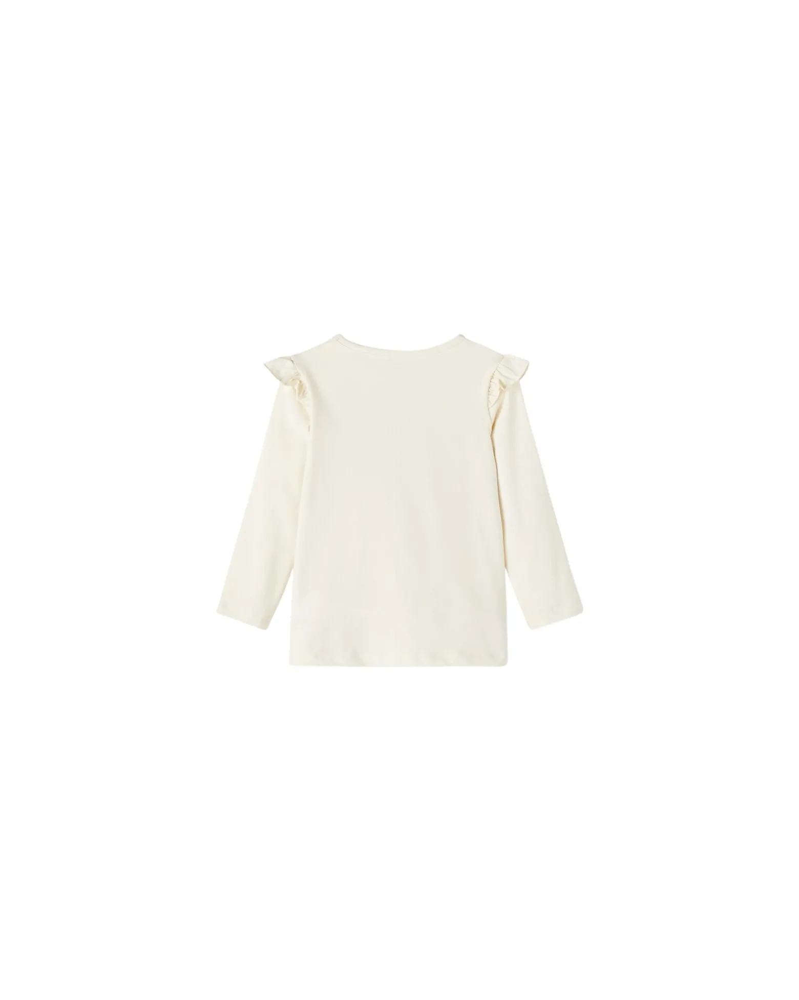 Maglia Maniche Lunghe - Jet Stream - con Volant e Stampa Frontale - Cotone