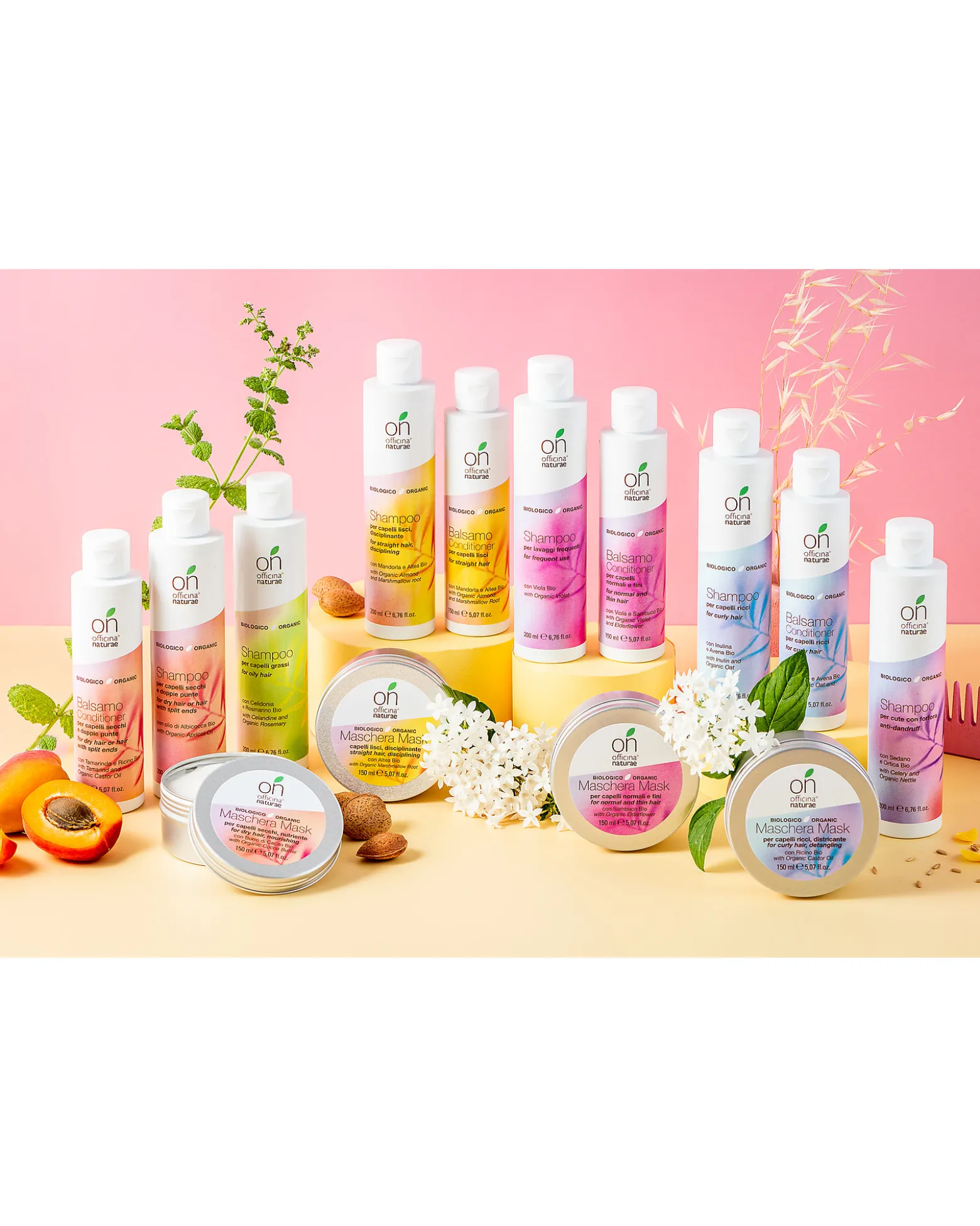 Maschera Capelli Normali e Fini - Sambuco e Viola Bio - 150ml - Certificato AIAB