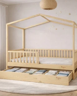 Materasso Evi per Cassettone/Letto - 11 cm 195x90 - Aloe Vera - per Letto Estraibile Montessori