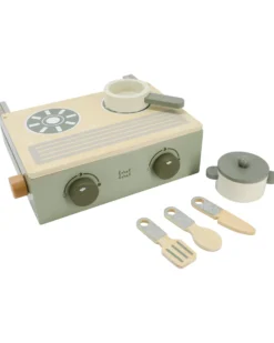 Mini Cucina Pieghevole in Legno - Verde - Legno di Faggio Certificato FSC