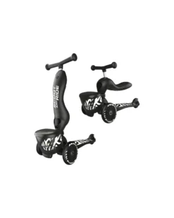 Monopattino e Triciclo 2in1 Highwaykick 1 Lifestyle - con Portaoggetti - Zebra - Da 1 a 5 anni