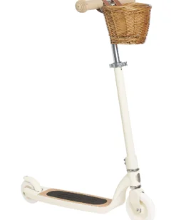 Monopattino Maxi con Cestino Removibile - Crema - da 6 Anni Fino a 100 kg