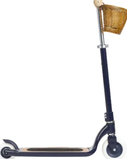 Monopattino Maxi con Cestino Removibile - Navy Blu - da 6 Anni Fino a 100 kg