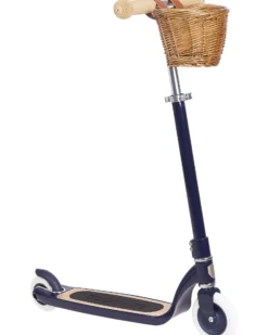 Monopattino Maxi con Cestino Removibile - Navy Blu - da 6 Anni Fino a 100 kg