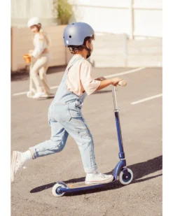 Monopattino Maxi con Cestino Removibile - Navy Blu - da 6 Anni Fino a 100 kg