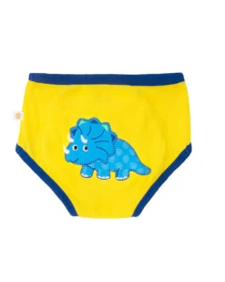 Mutandine Imbottite da Apprendimento Dinosauri, Bimbo - Pacco da 3 - 100% cotone bio