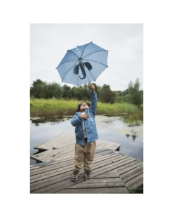 Ombrello Bimbo - Mrs Elephant - Azzurro - Diametro 70 cm