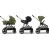 Passeggino Balios S Lux - Moss Green/Khaki - Telaio Tortora - dalla Nascita ai 4 anni