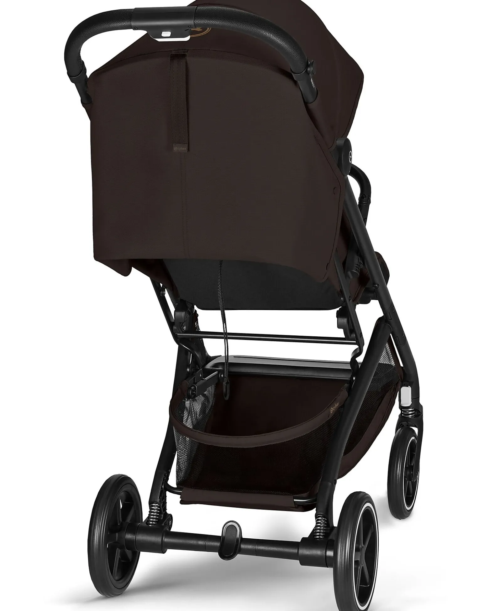 Passeggino Beezy - Chocolate Brown - Telaio Nero - Il più Compatto