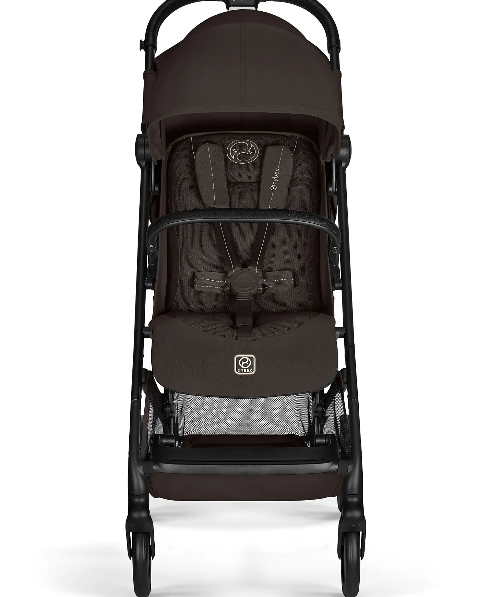 Passeggino Beezy - Chocolate Brown - Telaio Nero - Il più Compatto
