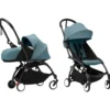 Passeggino Duo YOYO3 Aqua - Telaio Nero - Seduta e Kit Neonato 0+