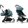 Passeggino Duo YOYO3 Aqua - Telaio Bianco - Seduta e Kit Neonato 0+