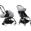 Passeggino Duo YOYO3 Grigio - Telaio Nero - Seduta e Kit Neonato 0+