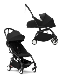 Passeggino Duo YOYO3 Nero - Telaio Nero - Seduta 6+ e Kit Neonati 0+