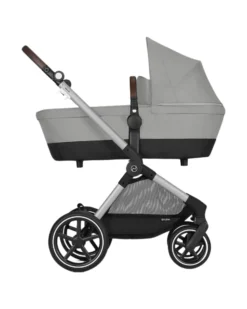Passeggino EOS Lux 2-in-1 con Attacchi Intercambiabili: da Navicella a Seduta - Argento Stone Grey - dalla Nascita ai 4 Anni!