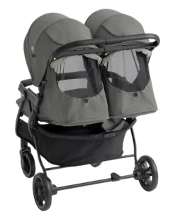 Passeggino Gemellare/Fratellare Estrella - Evergreen - con Parapioggia Incluso