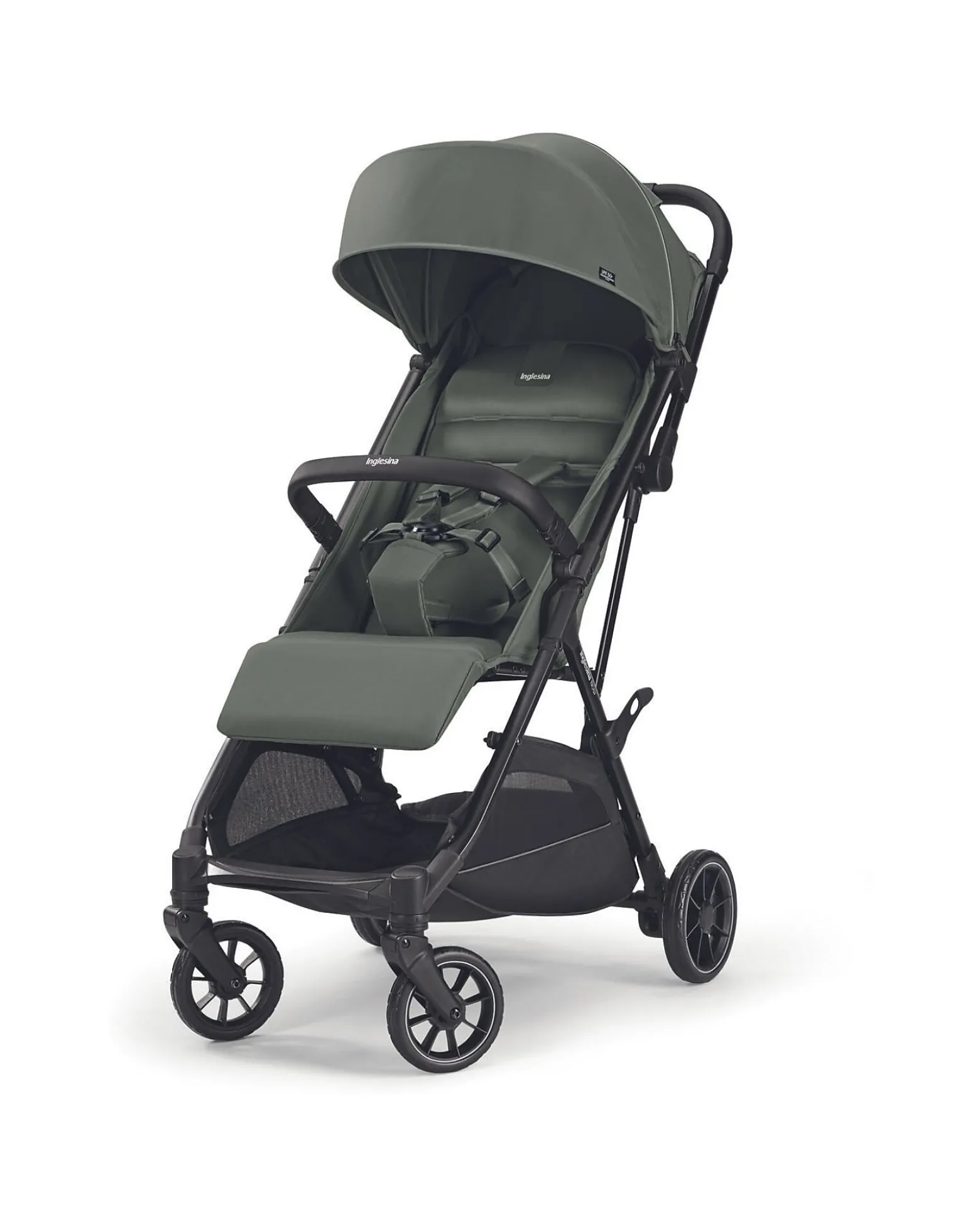 Passeggino Now - Nero - Sprint Green - si Chiude da Solo con un Tocco