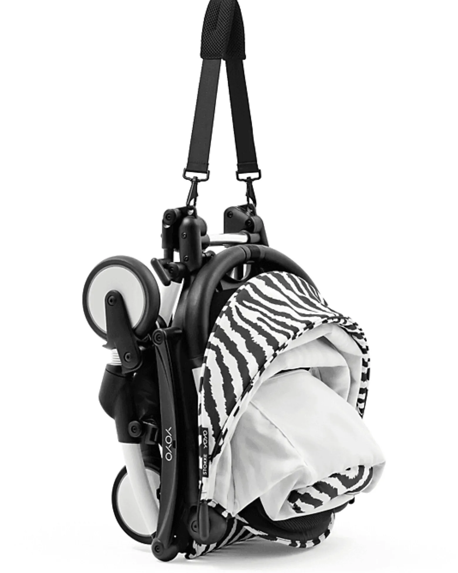 Passeggino YOYO3 Telaio Bianco e Seduta Zebra - Dai 6 Mesi