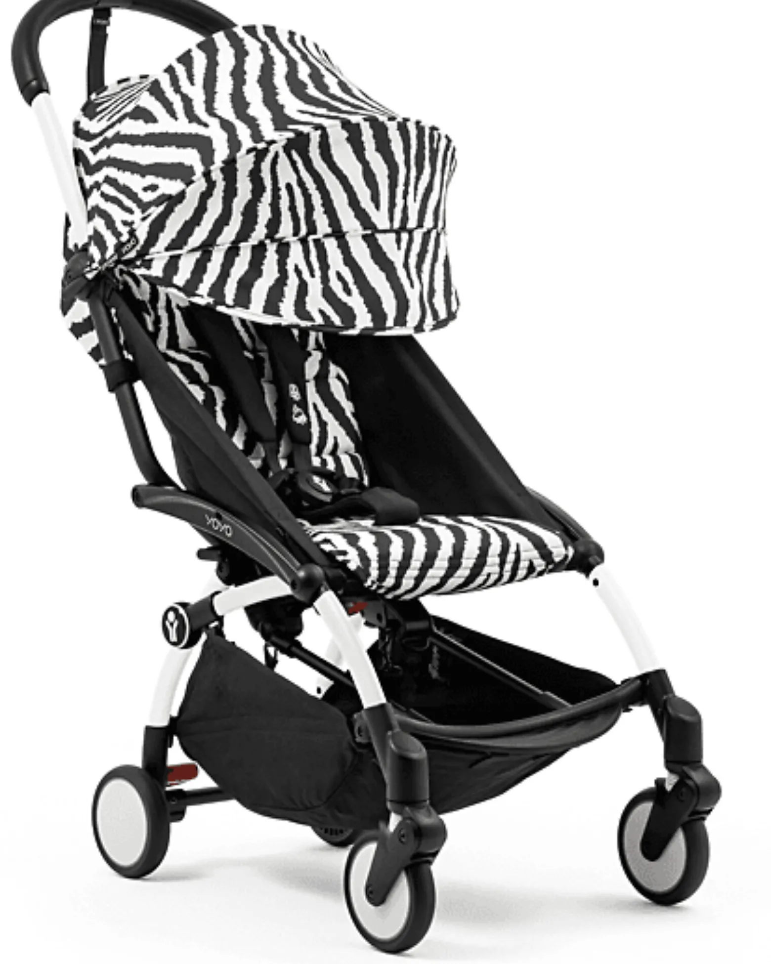 Passeggino YOYO3 Telaio Bianco e Seduta Zebra - Dai 6 Mesi