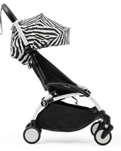 Passeggino YOYO3 Telaio Bianco e Seduta Zebra - Dai 6 Mesi