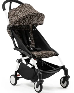 Passeggino YOYO3 Telaio Bianco e Seduta Leopard - Dai 6 Mesi