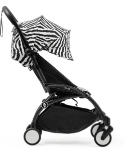 Passeggino YOYO3 Telaio Nero e Seduta Zebra - Dai 6 Mesi