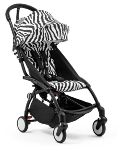 Passeggino YOYO3 Telaio Nero e Seduta Zebra - Dai 6 Mesi