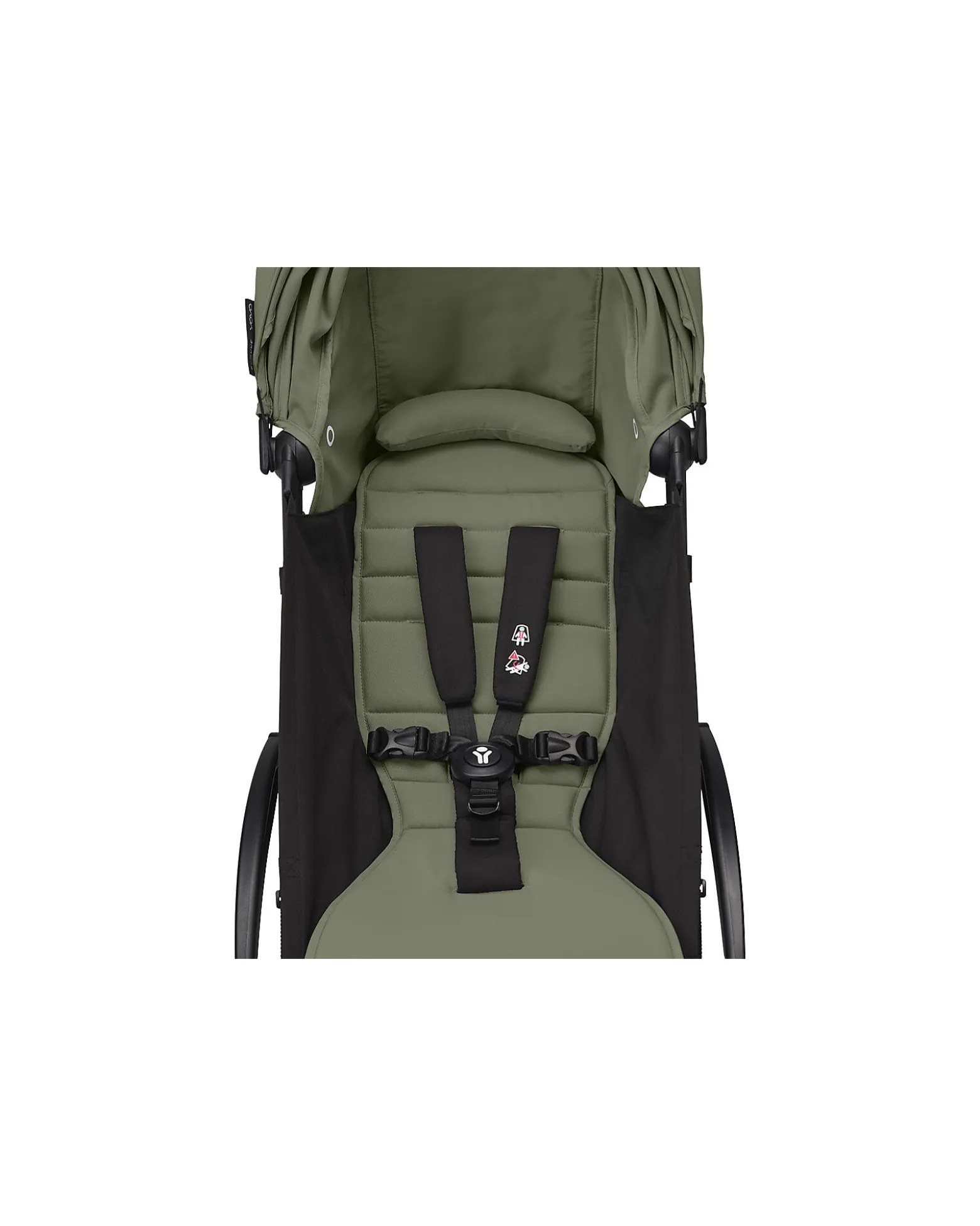 Passeggino YOYO3 Telaio Nero e Seduta Olive - Dai 6 Mesi