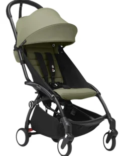 Passeggino YOYO3 Telaio Nero e Seduta Olive - Dai 6 Mesi