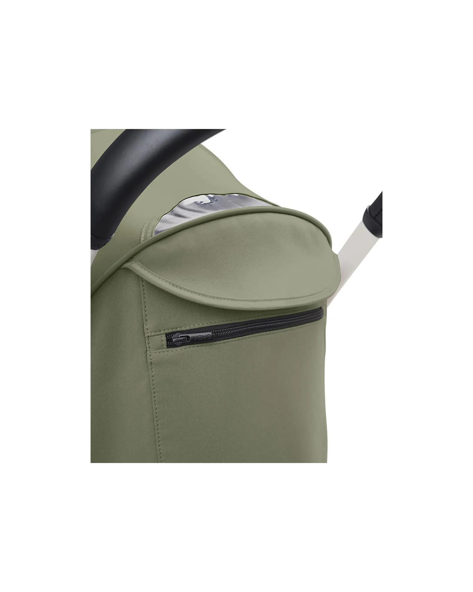 Passeggino YOYO3 Telaio Nero e Seduta Olive - Dai 6 Mesi