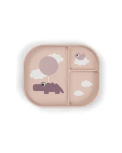 Piatto con Scomparti Foodie - Happy Clouds Cipria - 100% PP Alimentare