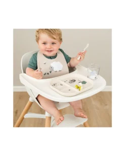 Piatto con Scomparti Tiny Farm - Sabbia - 100% PP Alimentare