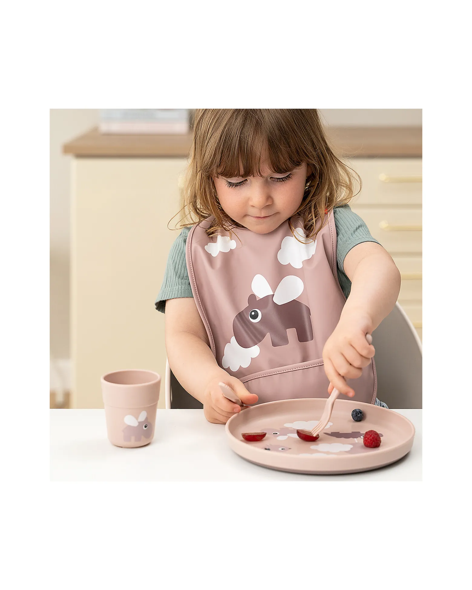 Piatto Foodie - Happy Clouds Cipria - 100% PP Alimentare